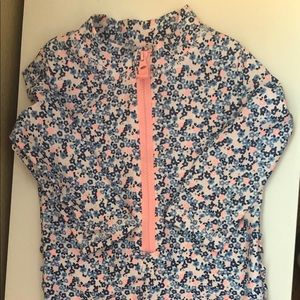 Carters baby girl rash guard swimsuit